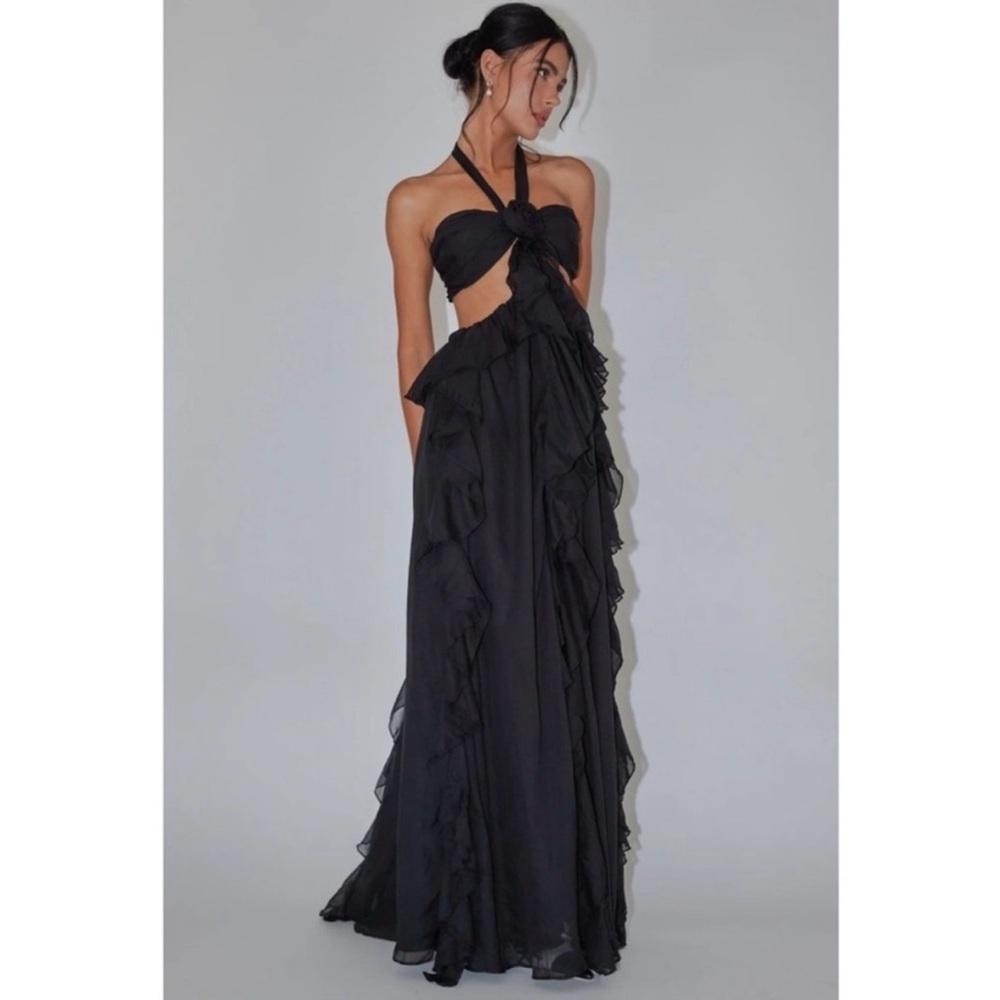 Selfie Leslie Santiago Black Maxi Dress